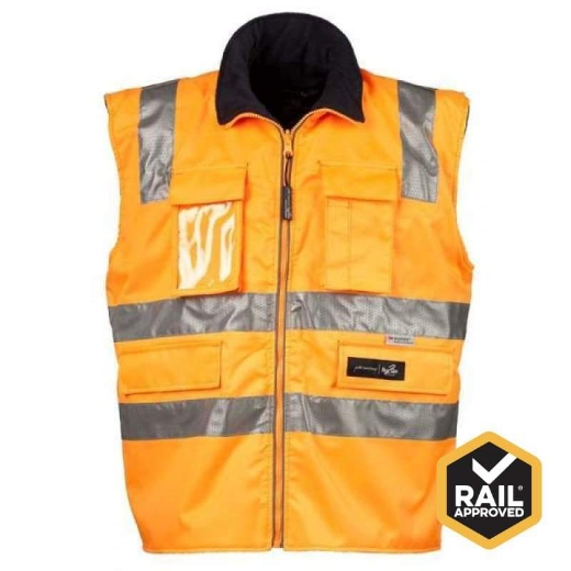 Picture of Peter Morrissey, Premium Rain Vest, Ripstop, 3M Tape, Rail Spec