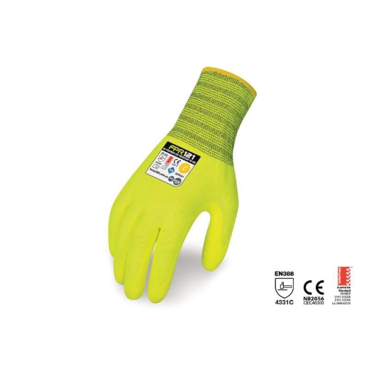 Picture of Force360 Bi-Polymer Cut Resistant Hi-Vis Glove