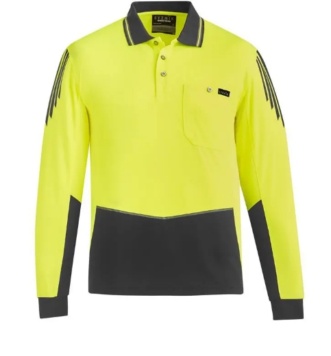 Picture of Syzmik, Mens Hi Vis Flux L/S Polo