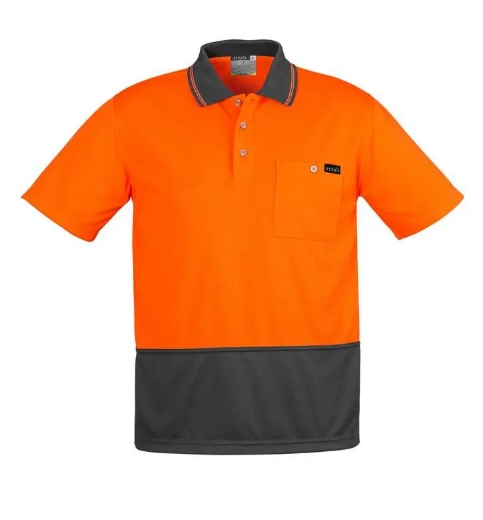 Picture of Syzmik, Mens Comfort Back S/S Polo