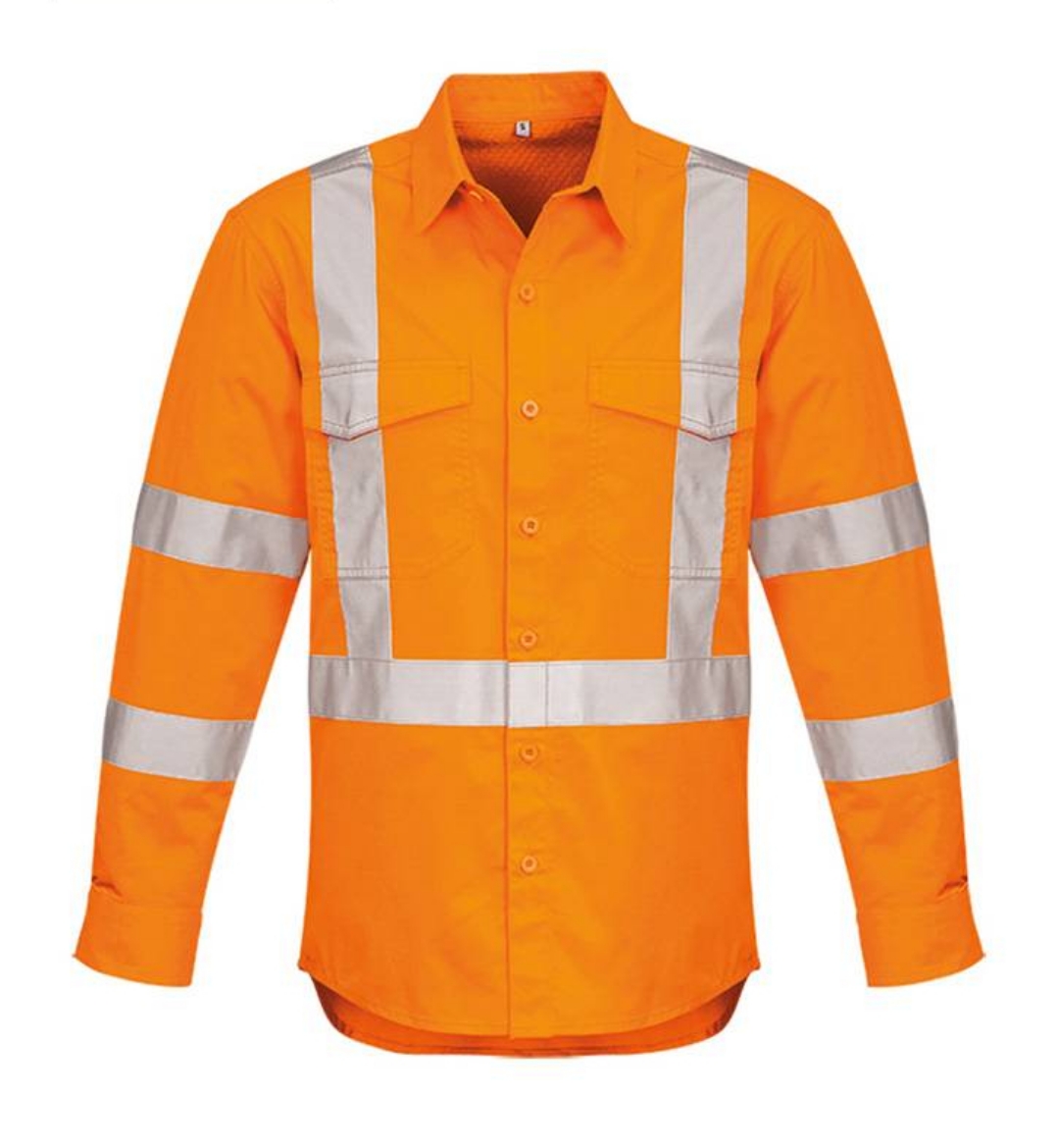 Picture of Syzmik, Mens Hi Vis X Back Taped Shirt