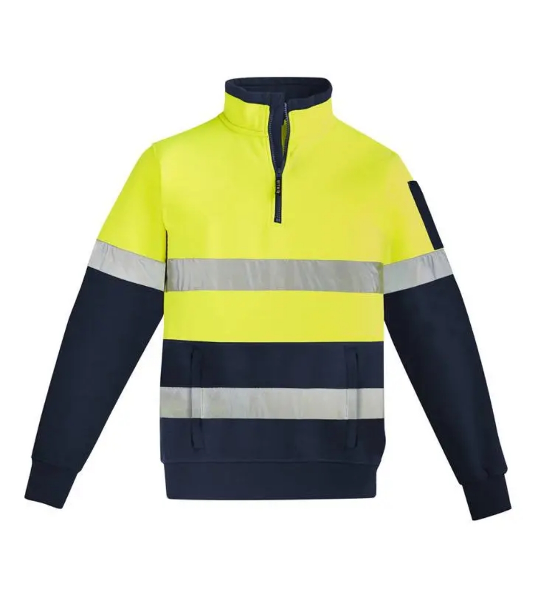 Picture of Syzmik, Mens Hi Vis 1/4 Zip Pullover - Hoop Taped