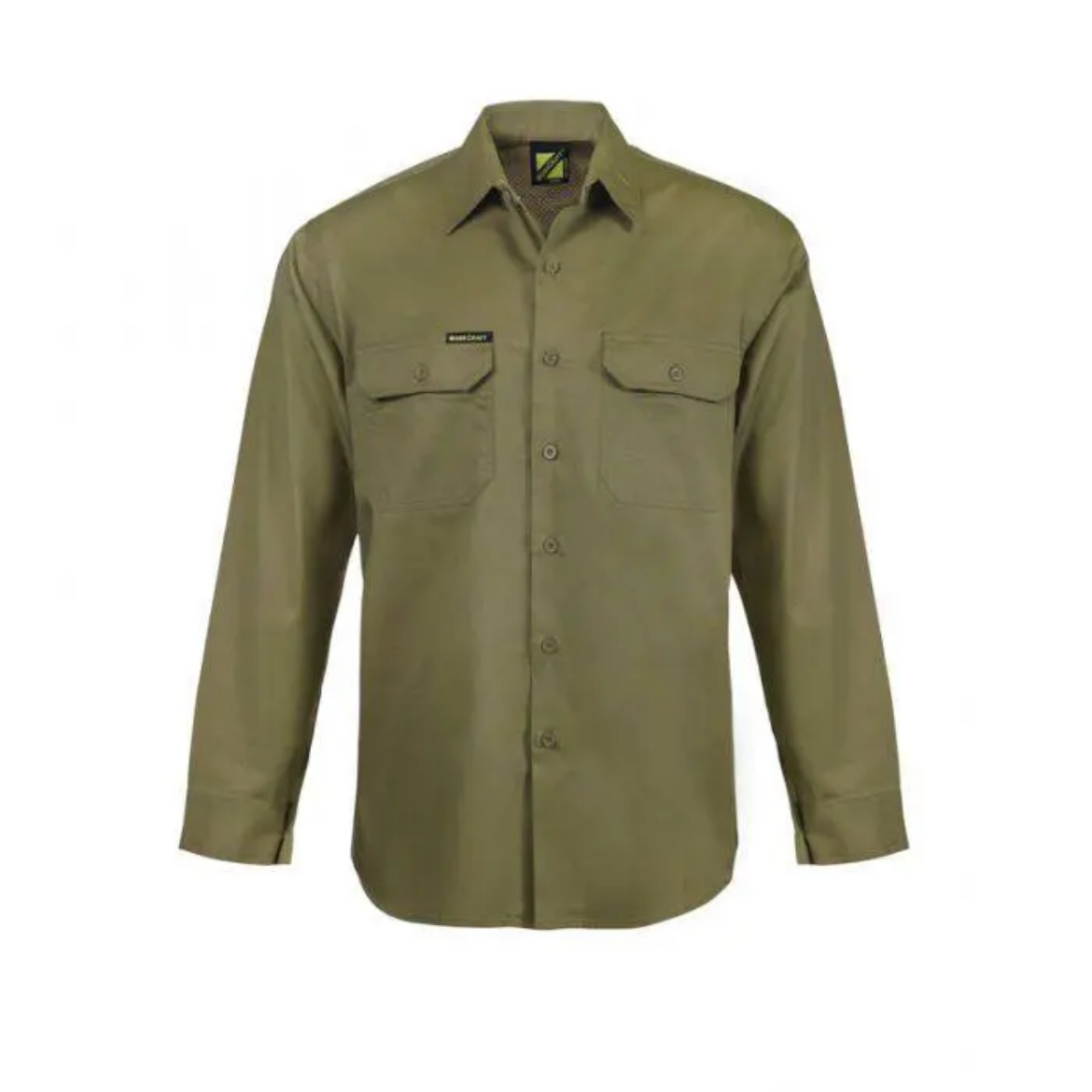 Picture of WorkCraft, Lightweight Long Sleeve Vented Cotton Drill Shirt