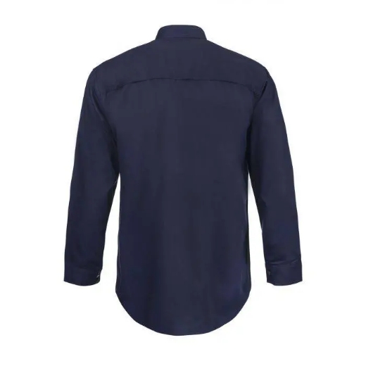 Picture of WorkCraft, Lightweight Long Sleeve Vented Cotton Drill Shirt