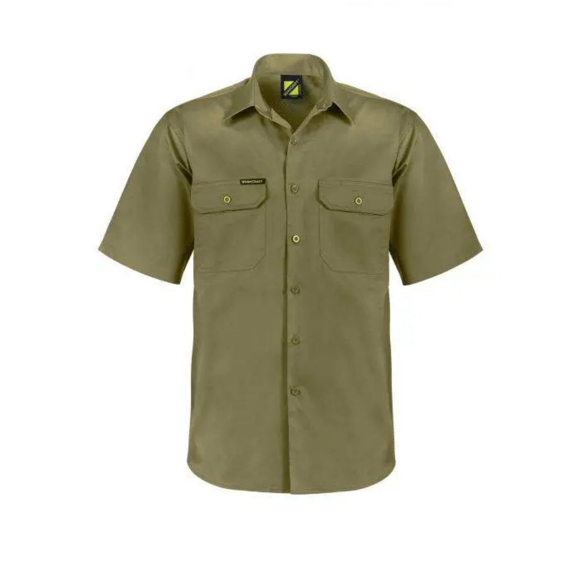 Picture of WorkCraft, Lightweight Short Sleeve Vented Cotton Drill Shirt