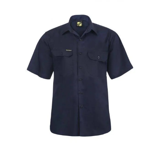 Picture of WorkCraft, Lightweight Short Sleeve Vented Cotton Drill Shirt