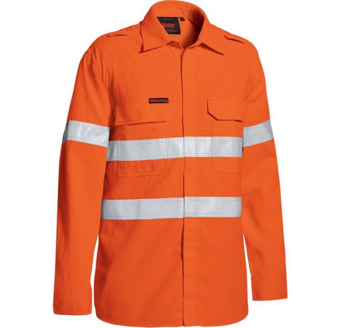 Picture of Bisley, Tencate Tecasafe® Plus 480 Taped Hi Vis Lightweight FR Vented Shirt