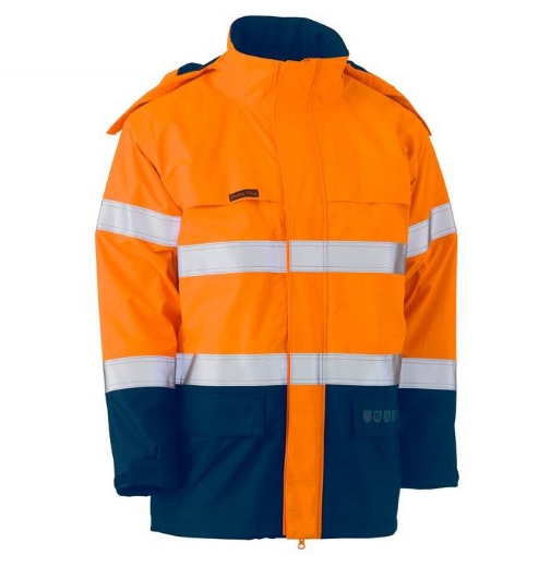 Picture of Bisley, Taped Hi Vis FR Wet Weather Shell Jacket