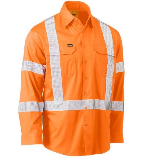 Picture of Bisley, X Taped Biomotion Hi Vis Cool Lightweight Shirt