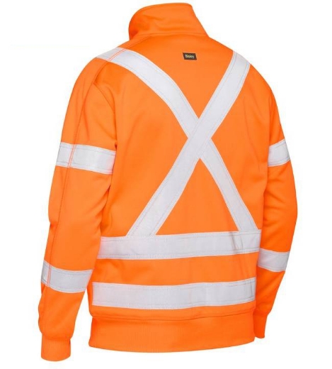 Picture of Bisley, X Taped Hi Vis 1/4 Zip Pullover