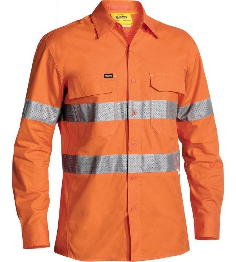 Picture of Bisley, X Airflow™ Taped Hi Vis Ripstop Shirt