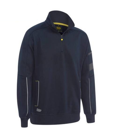 Picture of Bisley, Work Fleece 1/4 Zip Pullover With Sherpa Lining