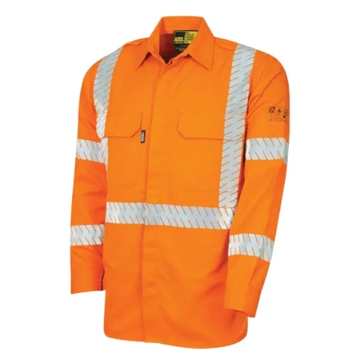 Picture of Bool-Workwear, Shirt, Long Sleeve, Fire Retardant, FR X Tape, HRC 2, 8.6 cal/cm2