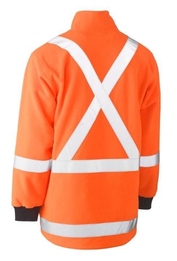 Picture of Bisley, Taped Ttmc  Hi Vis Polar Fleece Jumper With X Back