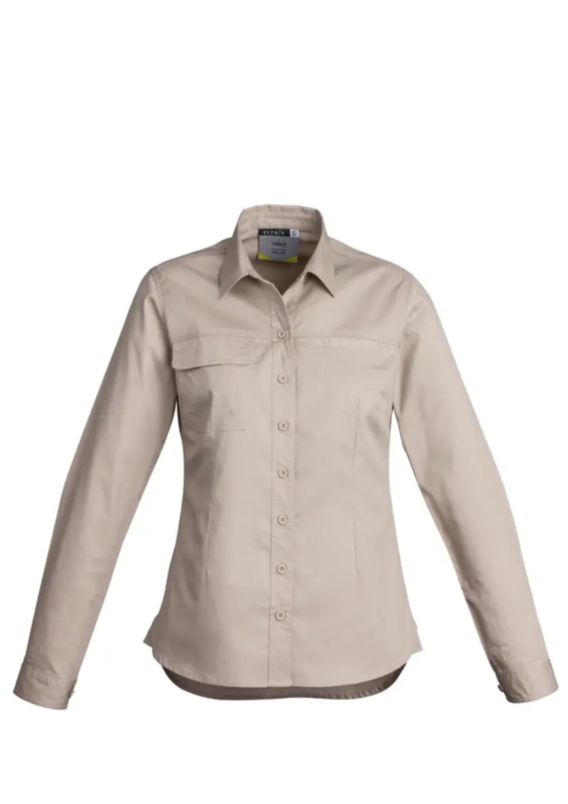 Picture of Syzmik, Womens Lightweight L/S Tradie Shirt