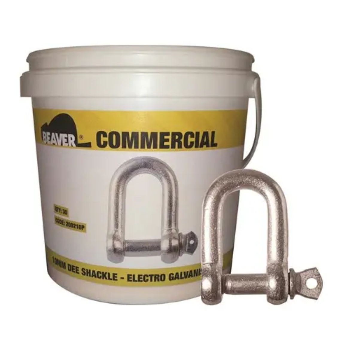 Picture of Beaver, Electro Galvanised Commercial Dee 5mm Shackles