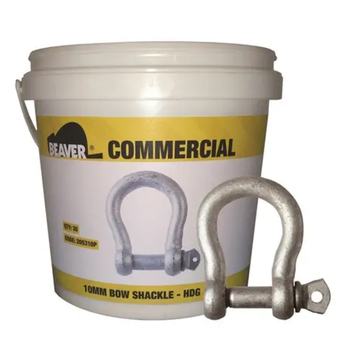 Picture of Beaver, Hot Dipped Galvanised Commercial Bow 5mm Shackles