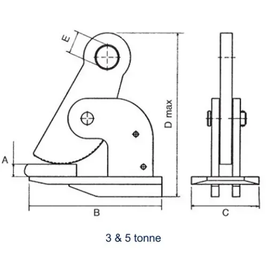 Picture of Beaver, CQ Horizontal Plate Clamps