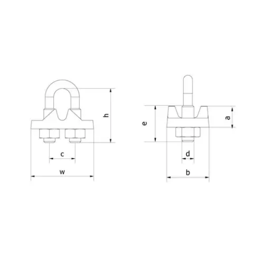 Picture of Beaver, Galvanised Wire Rope Grips