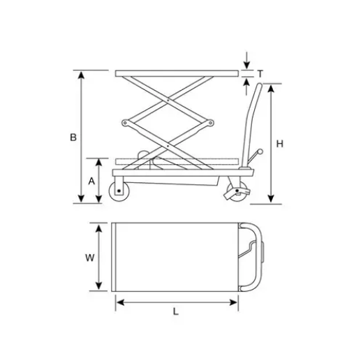 Picture of Beaver, Two Stage Hydraulic Scissor Lift Table