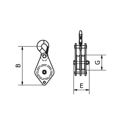 Picture of Beaver, Double-Hand Operated Sheave Blocks