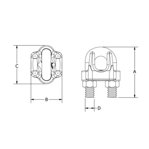 Picture of Beaver, G316 S/S Wire Rope Grip