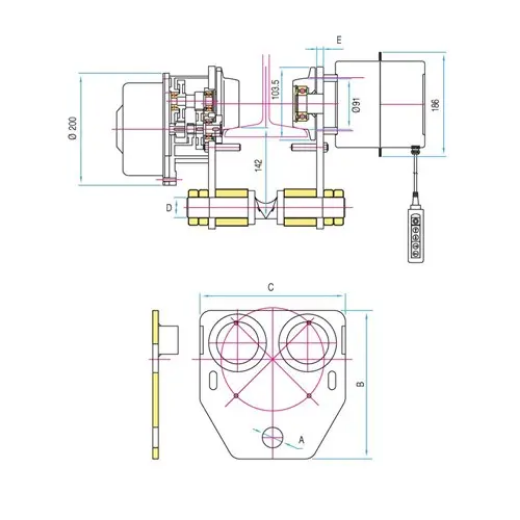 Picture of Beaver, Liftall Three Phase Electric Trolleys