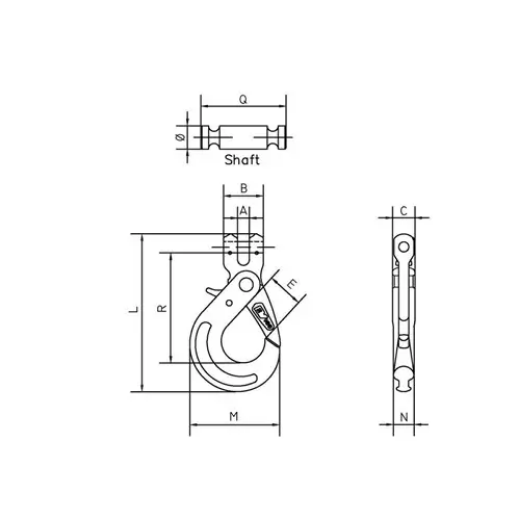 Picture of Beaver, BV100 G100 Clevis Self Locking Hook